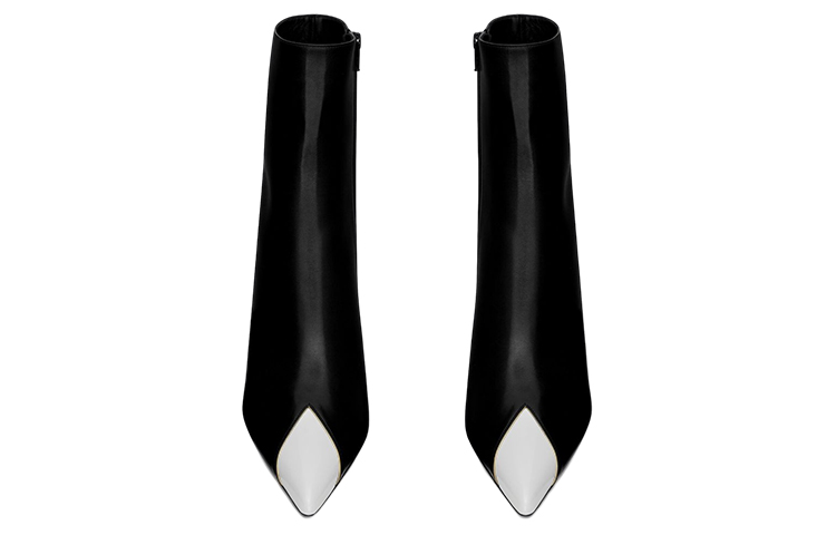 Saint Laurent Jam Lamb Skin Pointed Toe Zipper Boots 'Black' 圖 4