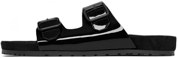 Saint Laurent Jimmy Sandal 'Black Patent' 7112361TV001000 Saint Laurent Jimmy Sandal 'Black Patent' 7112361TV001000