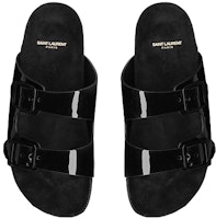 Saint Laurent Jimmy Sandal ''Hitam Berkilat'' 7112361TV001000 Lookbook Saint Laurent Jimmy Sandal ''Hitam Berkilat'' 7112361TV001000