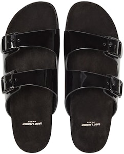 圣罗兰 Jimmy 凉鞋 '黑色漆皮' 7112361TV001000 Shop 圣罗兰 Jimmy 凉鞋 '黑色漆皮' 7112361TV001000