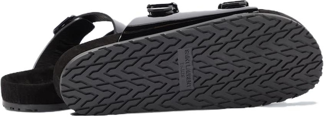 Saint Laurent Jimmy Sandal 'Black Patent' 7112361TV001000 Purchase Saint Laurent Jimmy Sandal 'Black Patent' 7112361TV001000