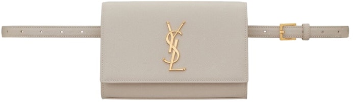 Saint Laurent Kate Belt Bag Grain De Poudre Blanc Vintage Saint Laurent Kate Belt Bag Grain De Poudre Blanc Vintage