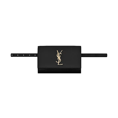 Saint Laurent Kate Belt Bag Smooth Leather Black