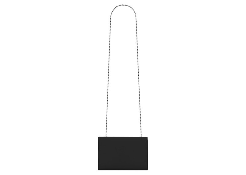 Order Bolso Saint Laurent Kate Cadena Pequeño Negro con Grabado Grain De Poudre.