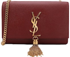 Saint Laurent Kate Chain Wallet With Tassle Rouge Legion Saint Laurent Kate Chain Wallet With Tassle Rouge Legion