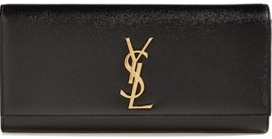 Saint Laurent Kate Clutch Grain De Poudre Gold-tone Black Saint Laurent Kate Clutch Grain De Poudre Gold-tone Black