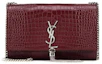Buy Saint Laurent Kate Monogram Beg Bahu Bercorak Buaya Burgundy