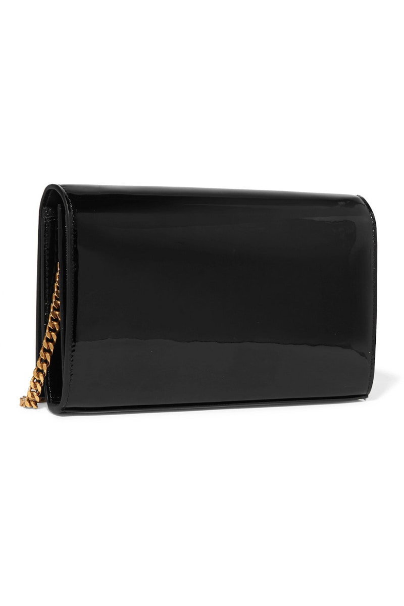 Order "Saint Laurent Kate Cuero Negro Pequeño Brillante"