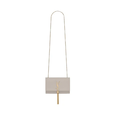 Saint Laurent Kate Shoulder Bag Beige