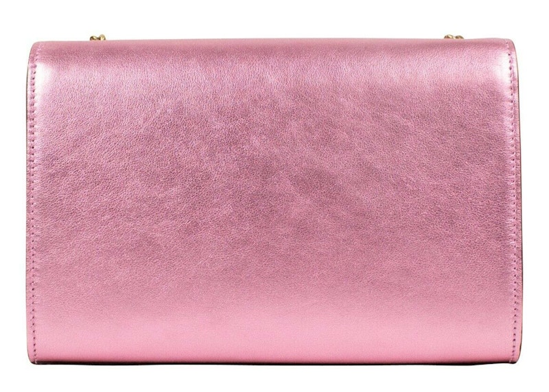 Order Saint Laurent Kate Pequeño Rosa Metálico