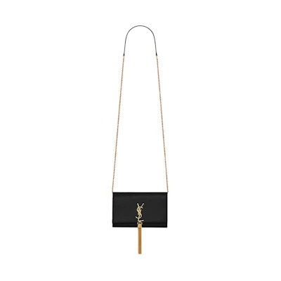Saint Laurent Kate Tassel Chain Bag Black