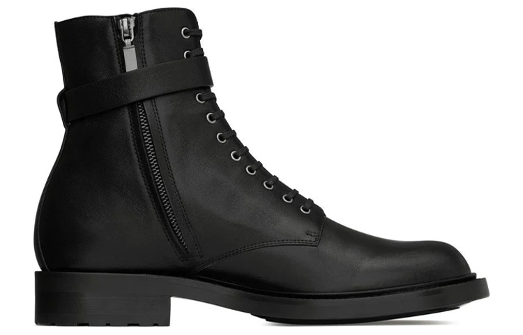 Saint Laurent Lace-Up 'Fashion Ankle Boot Black' 圖 2