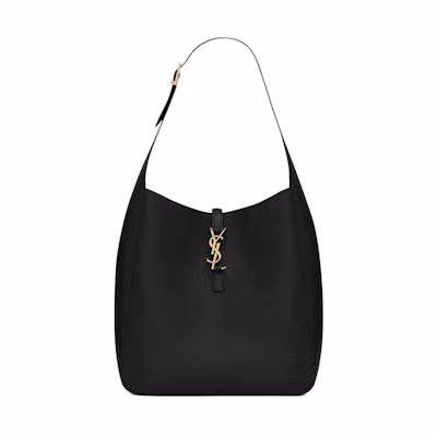 Saint Laurent Large Le 5 À 7 Supple in Smooth Leather Black