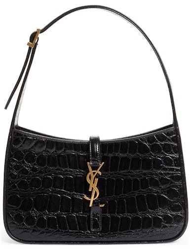 saint-laurent-le-5-a-7-croc-embossed-leather-hobo-black
