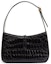 Lookbook Saint Laurent Le 5 A 7 Croc Embossed Leather Hobo Black