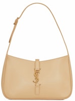 Saint Laurent Le 5 A 7 Hobo Bag In Smooth Leather Ivoire Naturel Saint Laurent Le 5 A 7 Hobo Bag In Smooth Leather Ivoire Naturel