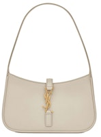 Saint Laurent Le 5 A 7 Mini Hobo Bag In Smooth Leather Blanc Vintage Saint Laurent Le 5 A 7 Mini Hobo Bag In Smooth Leather Blanc Vintage