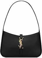 Saint Laurent Le 5 A 7 Mini Hobo Bag In Smooth Leather Noir Saint Laurent Le 5 A 7 Mini Hobo Bag In Smooth Leather Noir