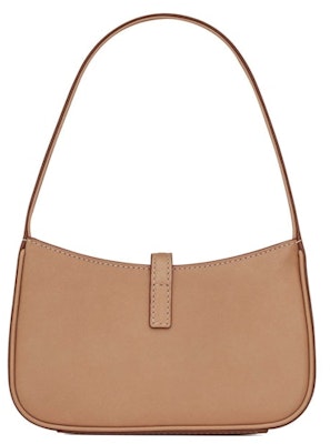 Saint Laurent Le 5 A 7 Mini Hobo Bag In Vegetable-Tanned Leather Brown Gold Lookbook Saint Laurent Le 5 A 7 Mini Hobo Bag In Vegetable-Tanned Leather Brown Gold