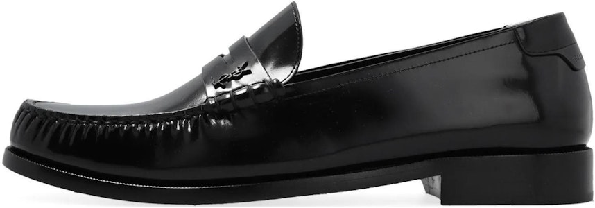 聖羅蘭 小牛皮 圓頭套穿 樂福鞋 1.5公分 女士 黑色 Buy 聖羅蘭 小牛皮 圓頭套穿 樂福鞋 1.5公分 女士 黑色