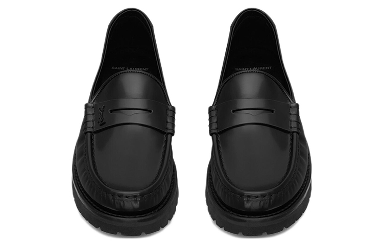 Lookbook 聖羅蘭 Le Loafer 平底懶人鞋「黑色」732650-AO9VV-1000