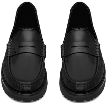 Saint Laurent Le Loafer Slip-On Flat 'Black' 732650-AO9VV-1000 Lookbook Saint Laurent Le Loafer Slip-On Flat 'Black' 732650-AO9VV-1000