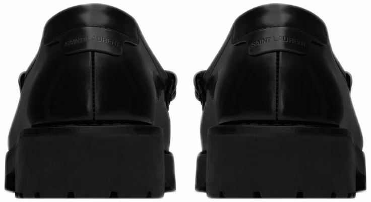 Saint Laurent Le Loafer Slip-On Flat 'Black' 732650-AO9VV-1000 Shop Saint Laurent Le Loafer Slip-On Flat 'Black' 732650-AO9VV-1000