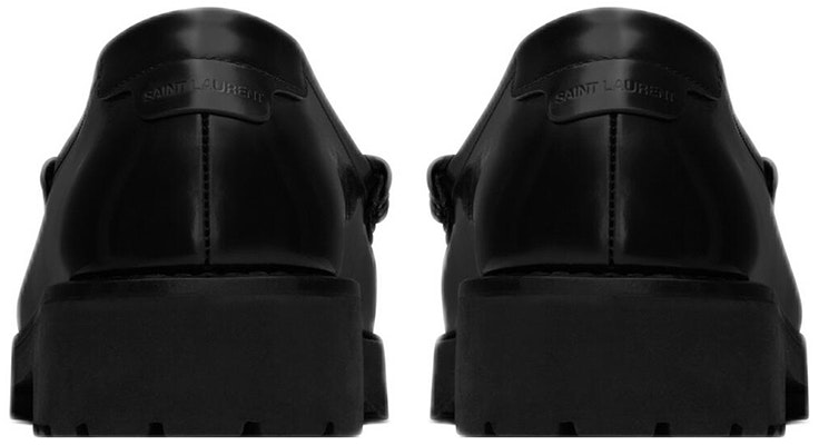 Saint Laurent Le Loafer Slip-On Flat 'Black' 732650-AO9VV-1000 Shop Saint Laurent Le Loafer Slip-On Flat 'Black' 732650-AO9VV-1000