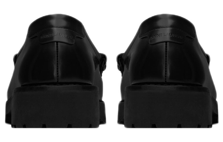 Shop Saint Laurent Le Loafer Slip-On Flat 'Black' 732650-AO9VV-1000