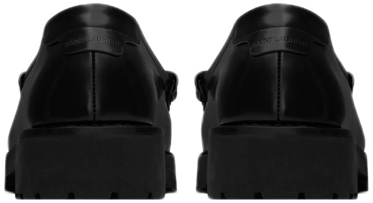 Saint Laurent Le Loafer Slip-On Flat 'Black' 732650-AO9VV-1000 Shop Saint Laurent Le Loafer Slip-On Flat 'Black' 732650-AO9VV-1000