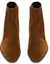 Shop Saint Laurent Leather Ankle Boots 'Brown' 7551790LI00