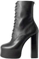 Saint Laurent Leather Lace-Up Ankle Boots 'Black' 6914511Y8001000 Saint Laurent Leather Lace-Up Ankle Boots 'Black' 6914511Y8001000