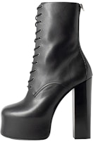 Saint Laurent Leather Lace-Up Ankle Boots 'Black' 6914511Y8001000 Saint Laurent Leather Lace-Up Ankle Boots 'Black' 6914511Y8001000