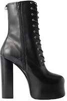 Order Saint Laurent Leather Lace-Up Ankle Boots 'Black' 6914511Y8001000