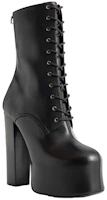 Lookbook Saint Laurent Leather Lace-Up Ankle Boots 'Black' 6914511Y8001000