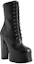 Lookbook Saint Laurent Leather Lace-Up Ankle Boots 'Black' 6914511Y8001000