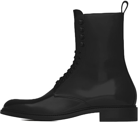 Saint Laurent But Buku Bertali Hujung Bulat Bertapak Hitam 731710AABKM1000 Buy Saint Laurent But Buku Bertali Hujung Bulat Bertapak Hitam 731710AABKM1000