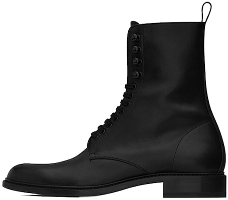 Saint Laurent Leather Matte Chunky Heel Ankle Boots 2cm 'Black' 731711AABN51000 Buy Saint Laurent Leather Matte Chunky Heel Ankle Boots 2cm 'Black' 731711AABN51000