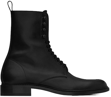 Saint Laurent Leather Matte Chunky Heel Ankle Boots 2cm 'Black' 731711AABN51000 Order Saint Laurent Leather Matte Chunky Heel Ankle Boots 2cm 'Black' 731711AABN51000