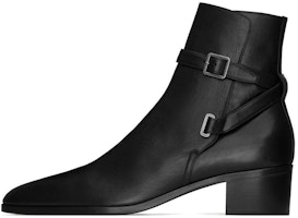 Saint Laurent Leather Round Toe Ankle Boots 4.5cm 'Black' 75598225V001000 Saint Laurent Leather Round Toe Ankle Boots 4.5cm 'Black' 75598225V001000