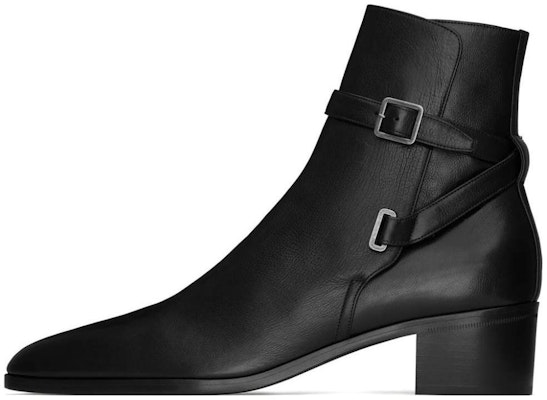 Saint Laurent Leather Round Toe Ankle Boots 4.5cm 'Black' 75598225V001000 Buy Saint Laurent Leather Round Toe Ankle Boots 4.5cm 'Black' 75598225V001000