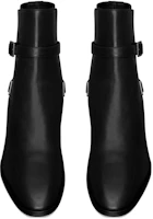 Purchase Saint Laurent Leather Round Toe Ankle Boots 4.5cm 'Black' 75598225V001000
