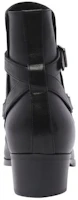 Details for Saint Laurent Leather Round Toe Ankle Boots 4.5cm 'Black' 75598225V001000