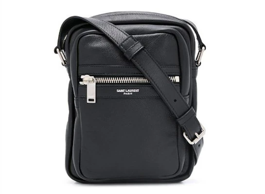 聖羅蘭黑色Sid皮革斜挎包 Buy 聖羅蘭黑色Sid皮革斜挎包
