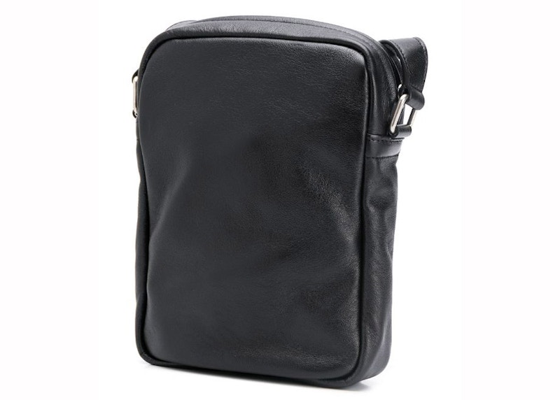 Order 聖羅蘭黑色Sid皮革斜挎包