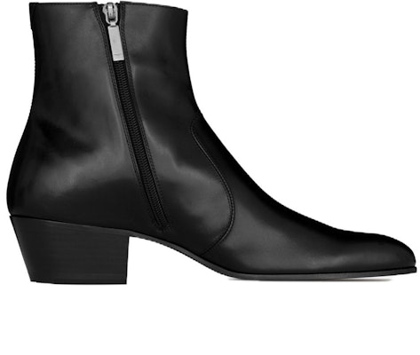 Saint Laurent Leather Zip-Boots 'Black' 6323681YU001000 Order Saint Laurent Leather Zip-Boots 'Black' 6323681YU001000