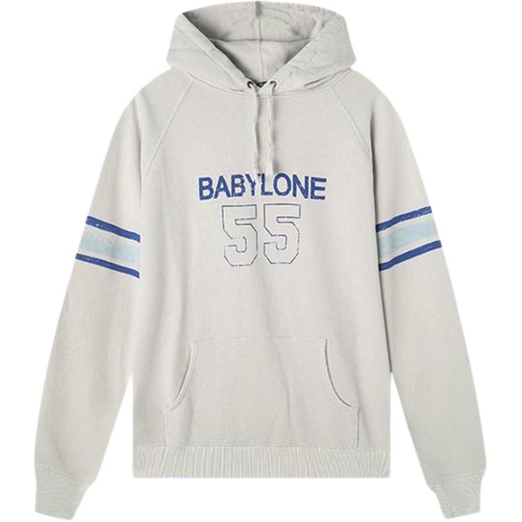 Saint Laurent Letter & Number Print Hoodie Off-White Casual Wear 534408YB2XA9776