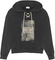 Saint Laurent Letter Print Black Hoodie Unisex Casualwear 686204Y36RD1138 Saint Laurent Letter Print Black Hoodie Unisex Casualwear 686204Y36RD1138