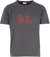 SAINT LAURENT Logo Crew Neck Short Sleeve T-Shirt Men’s Grey. 500231YB20H1302 SAINT LAURENT Logo Crew Neck Short Sleeve T-Shirt Men’s Grey. 500231YB20H1302