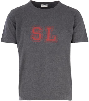 圣罗兰男士灰色Logo短袖圆领T恤 500231YB20H1302 Buy 圣罗兰男士灰色Logo短袖圆领T恤 500231YB20H1302